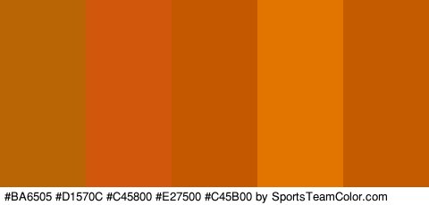 #BA6505 #D1570C #C45800 #E27500 #C45B00 Colors