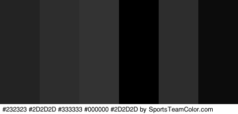 #232323 #2D2D2D #333333 #000000 #2D2D2D #0C0C0C Colors