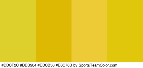 #DDCF2C #DDB904 #EDCB36 #E0C70B Colors