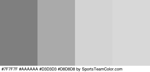 #7F7F7F #AAAAAA #D3D3D3 #D8D8D8 Colors