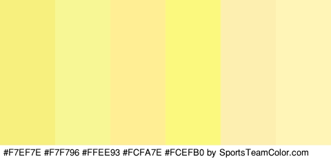 #F7EF7E #F7F796 #FFEE93 #FCFA7E #FCEFB0 #FFF5B7 Colors