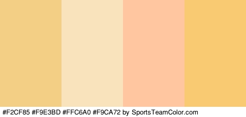 #F2CF85 #F9E3BD #FFC6A0 #F9CA72 Colors