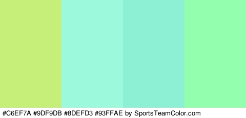 #C6EF7A #9DF9DB #8DEFD3 #93FFAE Colors