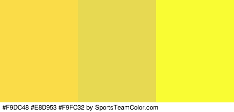 #F9DC48 #E8D953 #F9FC32 Colors