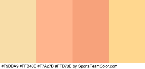 #F9DDA9 #FFB48E #F7A27B #FFD78E Colors