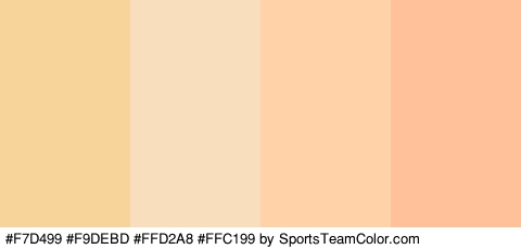 #F7D499 #F9DEBD #FFD2A8 #FFC199 Colors