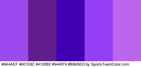 #9A4AEF #601E8C #4100B2 #9440F9 #BB65ED Colors