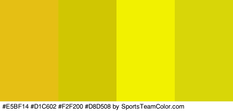 #E5BF14 #D1C602 #F2F200 #D8D508 Colors