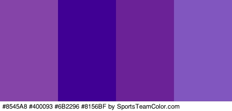 #8545A8 #400093 #6B2296 #8156BF Colors