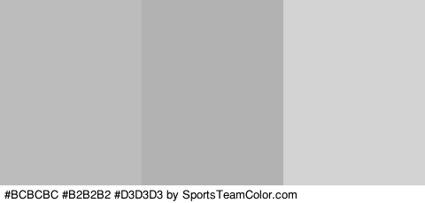 #BCBCBC #B2B2B2 #D3D3D3 Colors