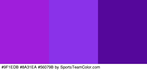 #9F1EDB #8A31EA #56079B Colors