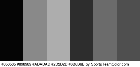 #050505 #898989 #ADADAD #2D2D2D #6B6B6B #4F4F4F Colors