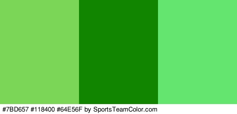 #7BD657 #118400 #64E56F Colors