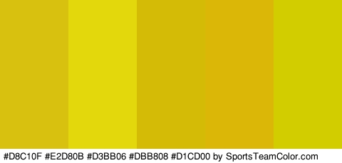 #D8C10F #E2D80B #D3BB06 #DBB808 #D1CD00 Colors