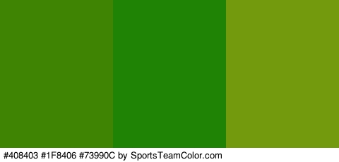 #408403 #1F8406 #73990C Colors