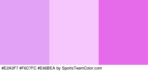 #E2A3F7 #F6C7FC #E66BEA Colors