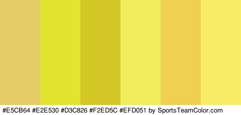 #E5CB64 #E2E530 #D3C826 #F2ED5C #EFD051 #F9ED68 Colors