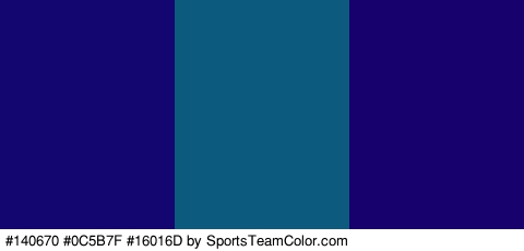 #140670 #0C5B7F #16016D Colors