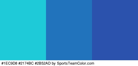 #1EC9D8 #2174BC #2B52AD Colors