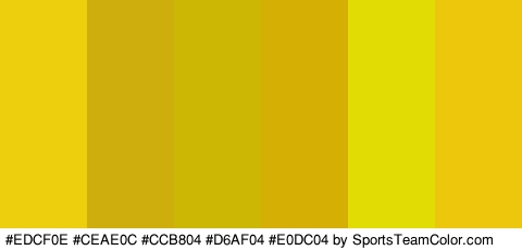 #EDCF0E #CEAE0C #CCB804 #D6AF04 #E0DC04 #EDC70B Colors