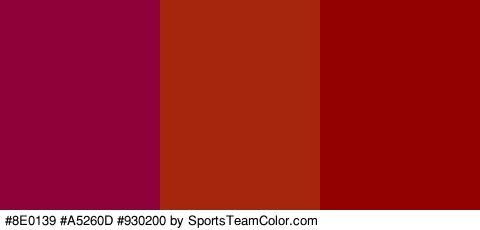 #8E0139 #A5260D #930200 Colors