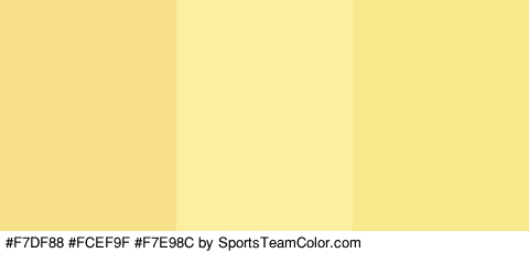 #F7DF88 #FCEF9F #F7E98C Colors