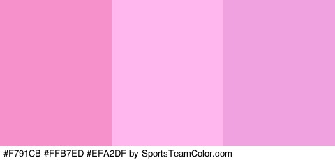 #F791CB #FFB7ED #EFA2DF Colors