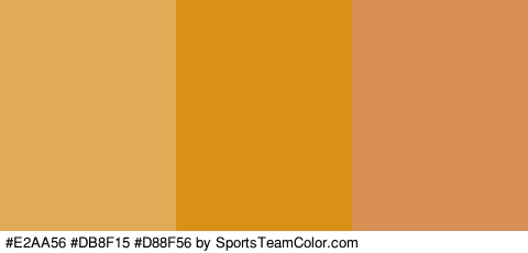 #E2AA56 #DB8F15 #D88F56 Colors