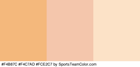 #F4B87C #F4C7AD #FCE2C7 Colors