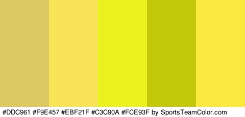 #DDC961 #F9E457 #EBF21F #C3C90A #FCE93F Colors