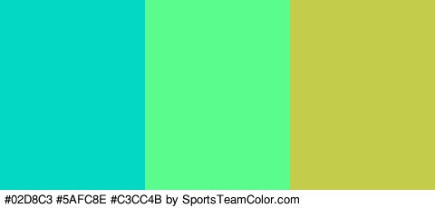 #02D8C3 #5AFC8E #C3CC4B Colors