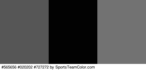 #565656 #020202 #727272 Colors