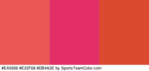 #EA5956 #E22F68 #DB4A2E Colors