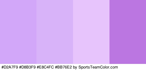 #D2A7F9 #D8B3F9 #E8C4FC #BB76E2 Colors