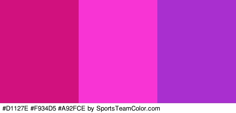 #D1127E #F934D5 #A92FCE Colors