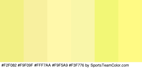 #F2F082 #F9F09F #FFF7AA #F9F5A9 #F3F776 #FFFA84 Colors