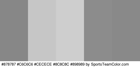 #878787 #C6C6C6 #CECECE #8C8C8C #898989 Colors