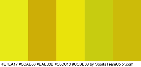 #E7EA17 #CCAE06 #EAE30B #C8CC10 #CCBB08 Colors