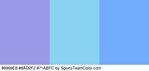 #9999E8 #8AD2F2 #71ABFC Colors