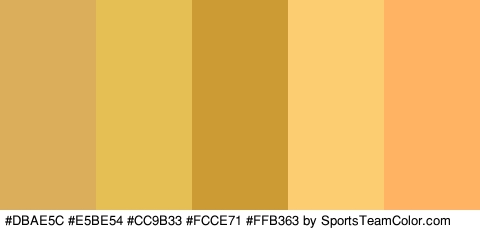 #DBAE5C #E5BE54 #CC9B33 #FCCE71 #FFB363 Colors