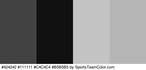 #424242 #111111 #C4C4C4 #B5B5B5 Colors