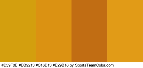 #D39F0E #DB9213 #C16D13 #E29B16 Colors