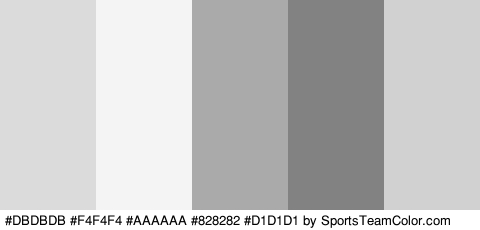 #DBDBDB #F4F4F4 #AAAAAA #828282 #D1D1D1 Colors