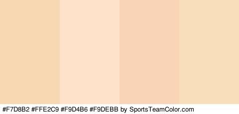 #F7D8B2 #FFE2C9 #F9D4B6 #F9DEBB Colors