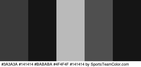 #3A3A3A #141414 #BABABA #4F4F4F #141414 Colors