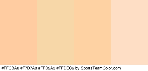 #FFCBA0 #F7D7A8 #FFD2A3 #FFDEC6 Colors