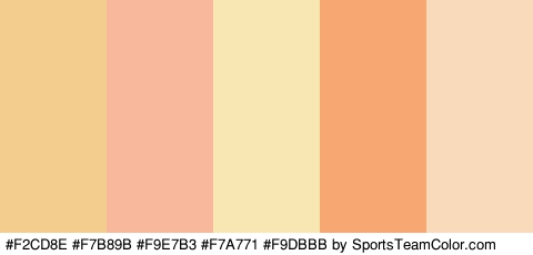 #F2CD8E #F7B89B #F9E7B3 #F7A771 #F9DBBB Colors