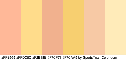 #FFB999 #FFDC8C #F2B18E #F7CF71 #F7CAA5 #FFEBBA Colors