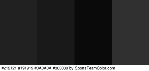 #212121 #191919 #0A0A0A #303030 Colors