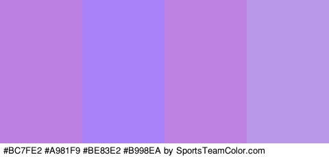 #BC7FE2 #A981F9 #BE83E2 #B998EA Colors